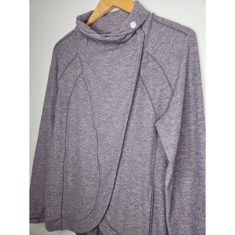 Lululemon Rulu Rally Wrap Heathered Graphite Purple Size 12 - Picture 6 of 10